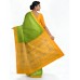 Gicha tussar silk Body contrast with Temple border saree